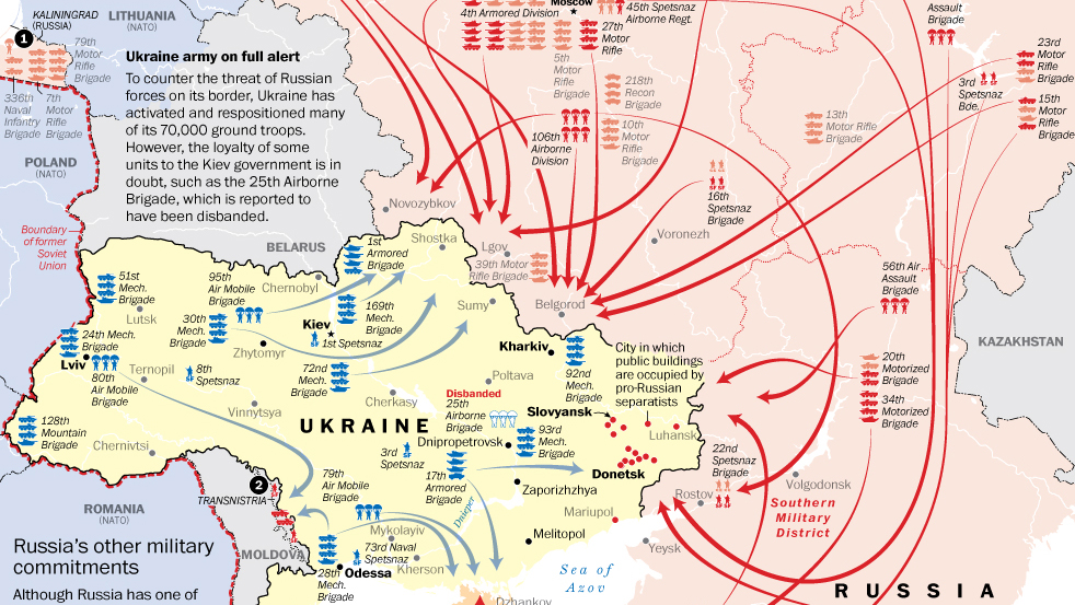 Comparing The Troop Deployments Of Russia And Ukraine Coffee Spoons