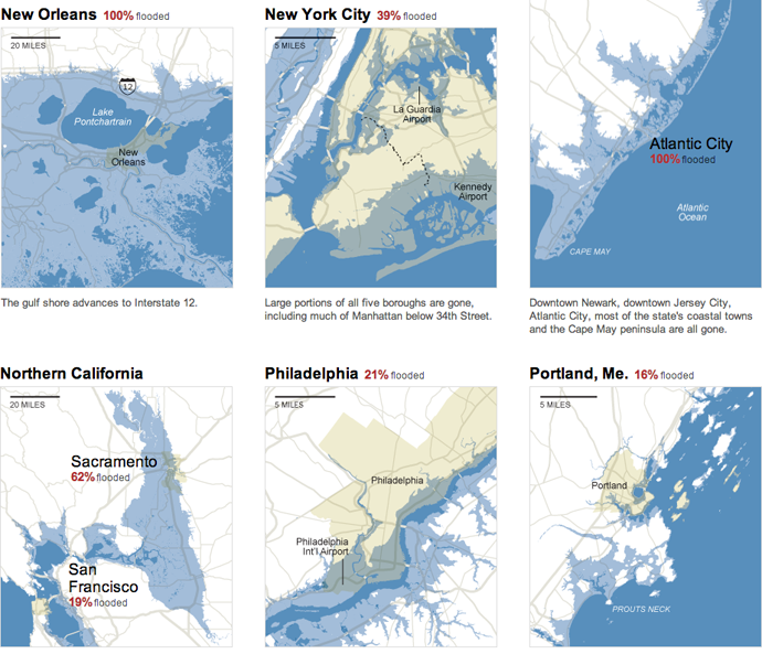 The impacts of a 25-foot rise in sea level