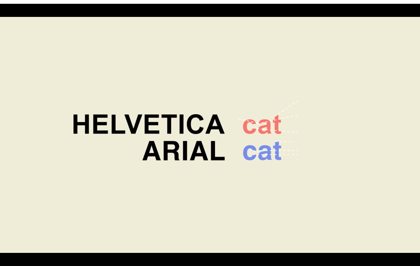 Helvetica vs. Arial