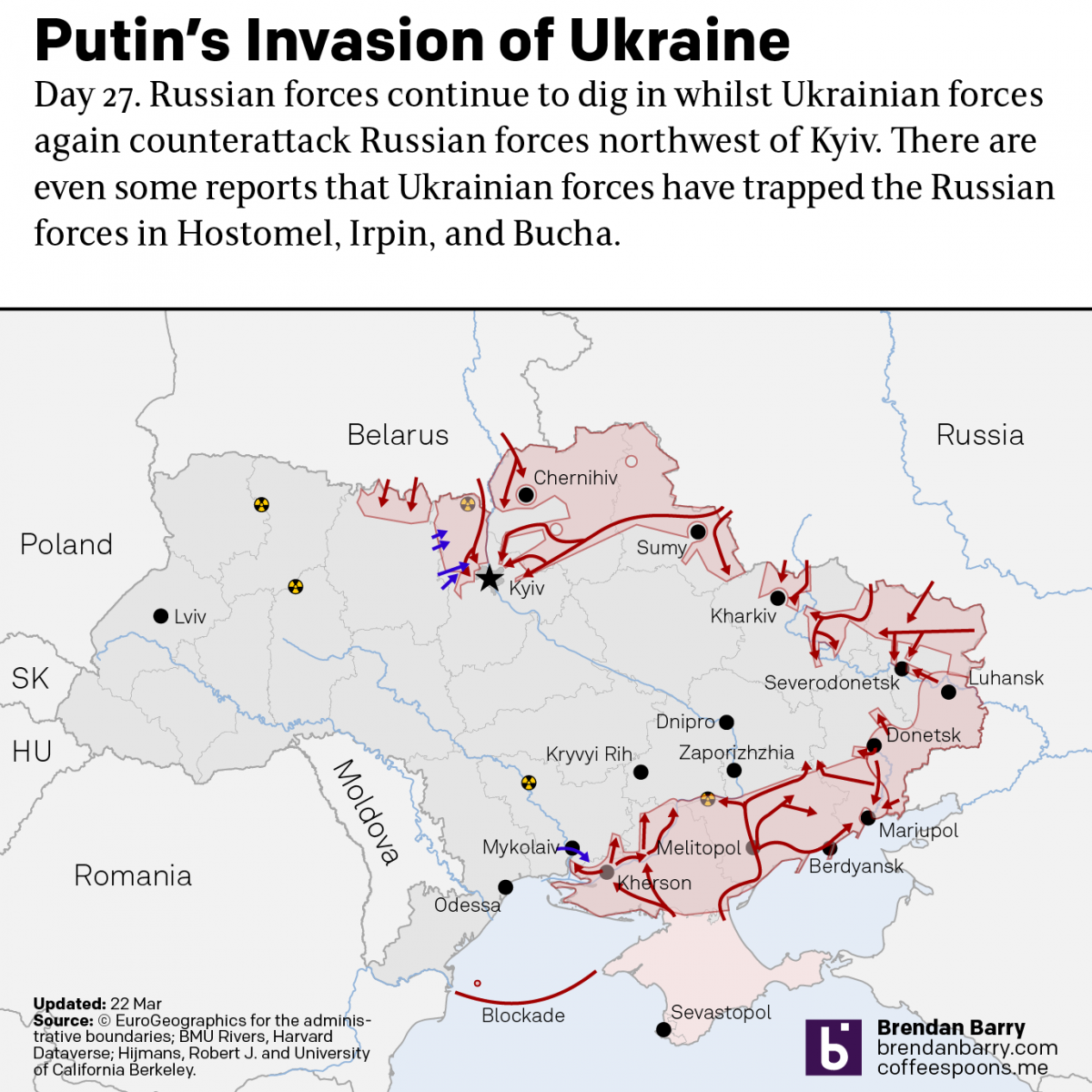 Russo-Ukrainian War: 22 March Update