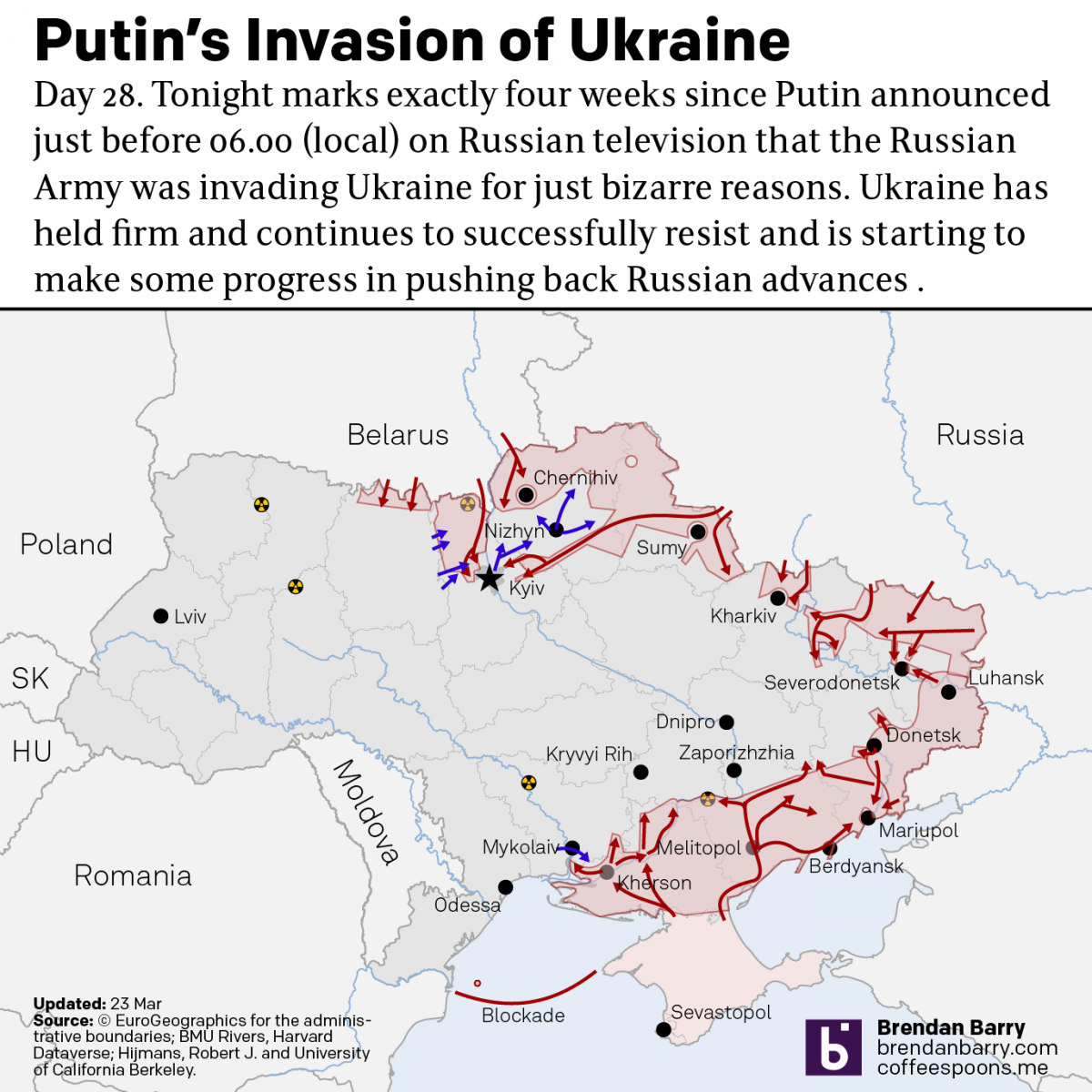 Russo-Ukrainian War Update: 23 March